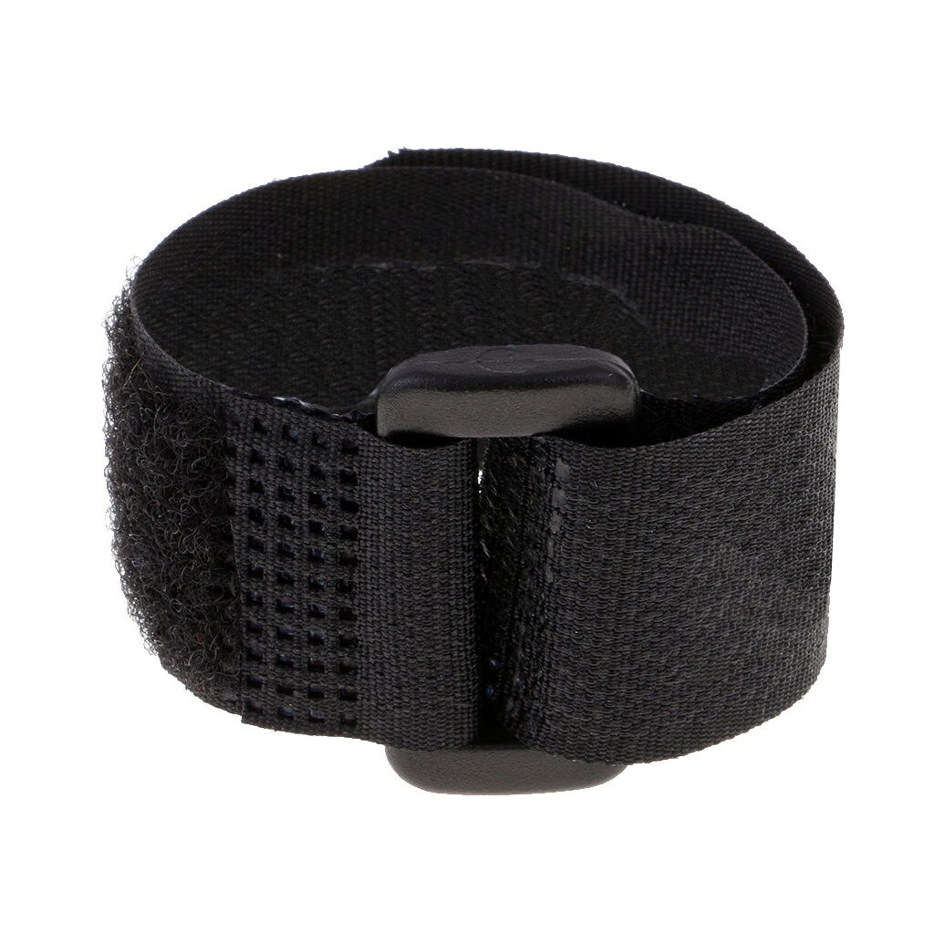 10x Reusable Nylon Strap Cable Tie Wire Rope with Buckle Black