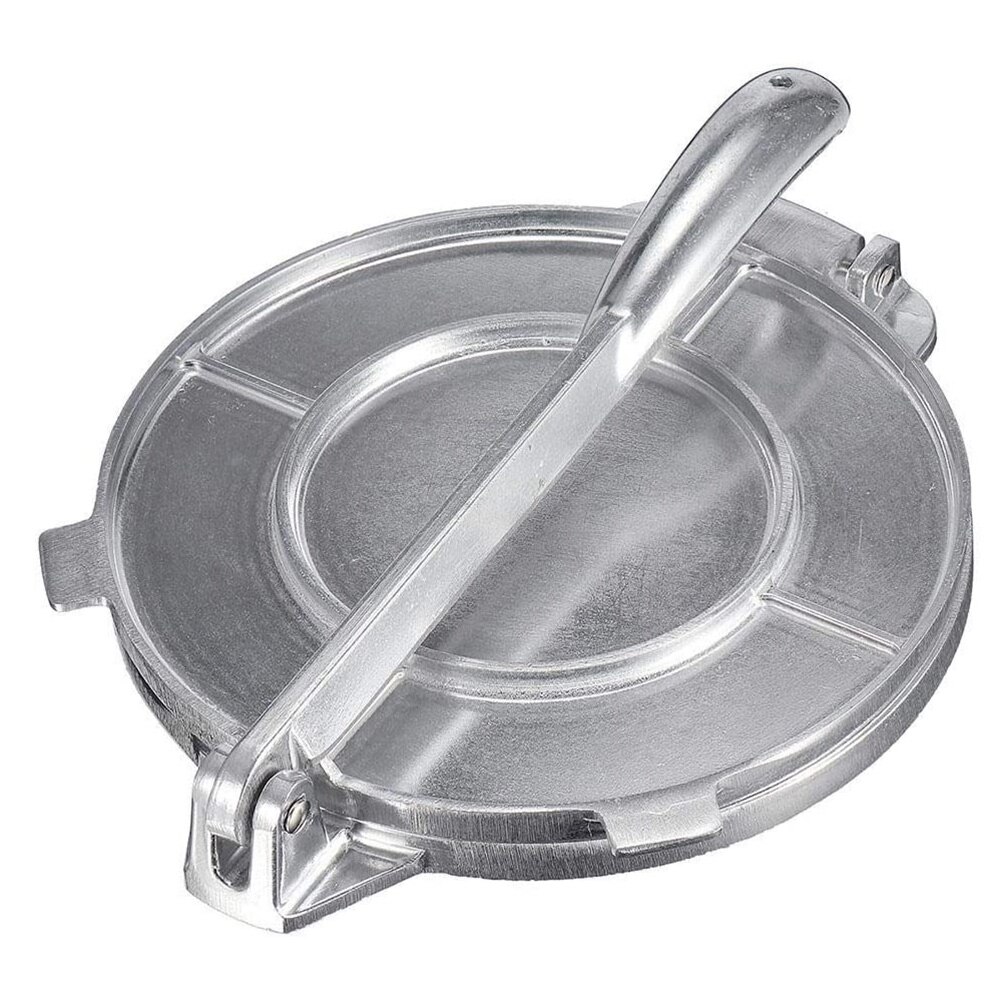 8.5/6.5in Opvouwbare Aluminium Tortilla Druk Maker Meel Maïs Thuis Bakken Keuken Diy Pie Gereedschap: Silver 8.5in