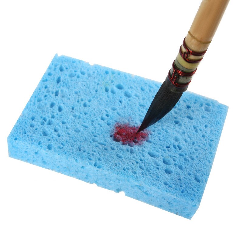 1Pc 8*5.5Cm Aquarel Water Absorberende Spons Voor Aquarel/Gouache/Acryl Schilderen Schoonmaken Tool Art levert