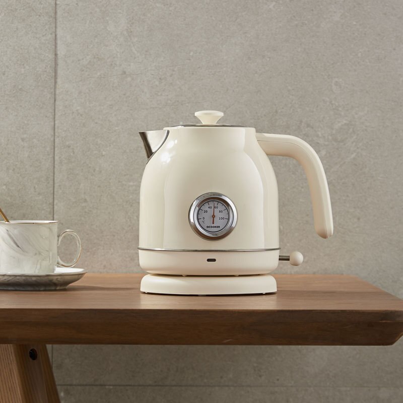304 nierdzewny czajnik elektryczny z miernikiem temperatury wody gospodarstwa domowego szybkie ogrzewanie elektryczny wrzący dzbanek na herbatę 1.7L