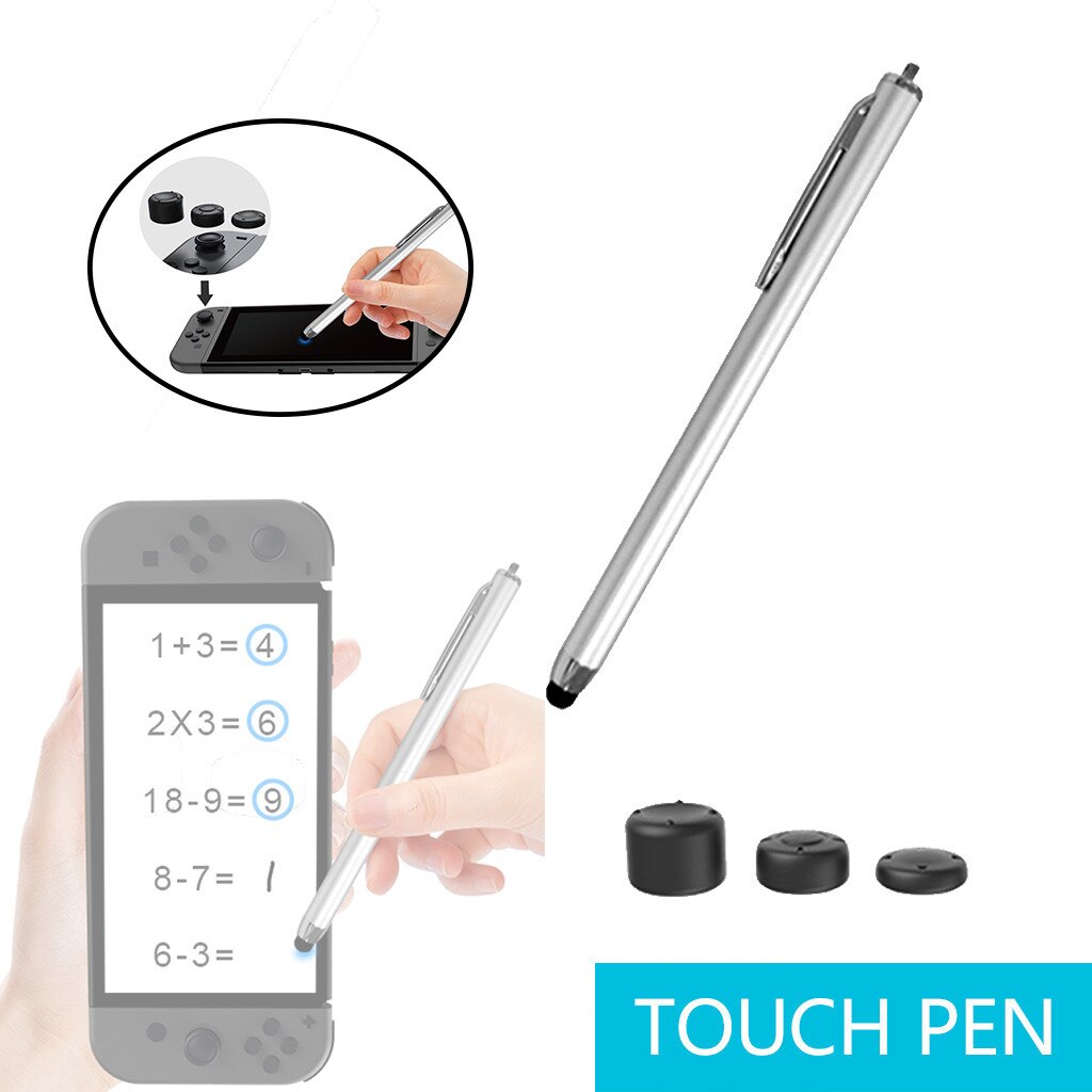 1 Pc Stylus Pen Met 6 Host Cap Multifunctionele Touch Pen Digitale Pen Stylus Pen Voor N-schakelaar/Lite Pen Clip Voor Ios Android: Default Title