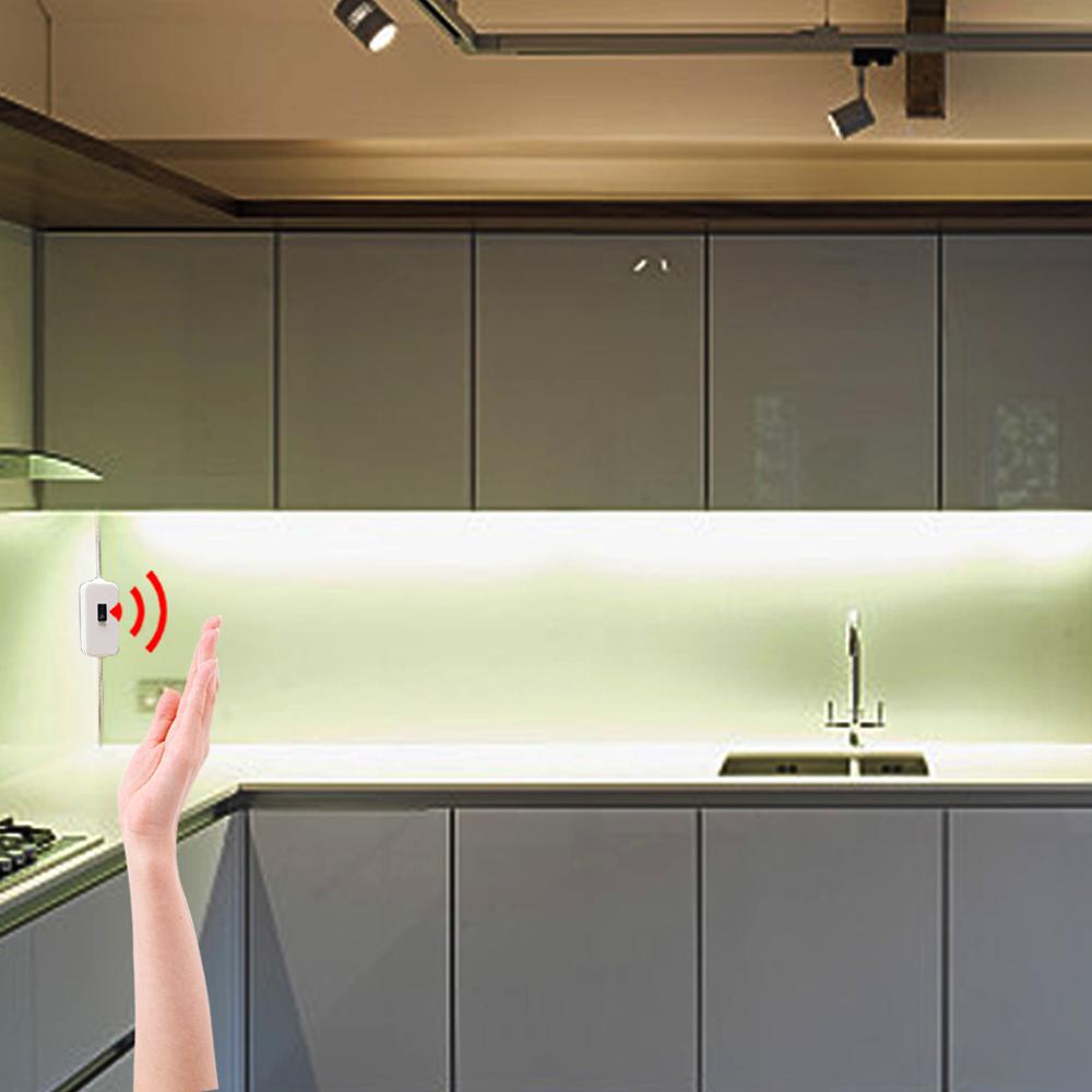 TV LED Hand Sweep Motion Sensor LED Strips 2835 SMD 5V USB LED Light Strip Backlight Kitchen Closet Ruban Tape 1m 2m 3m 4m 5m
