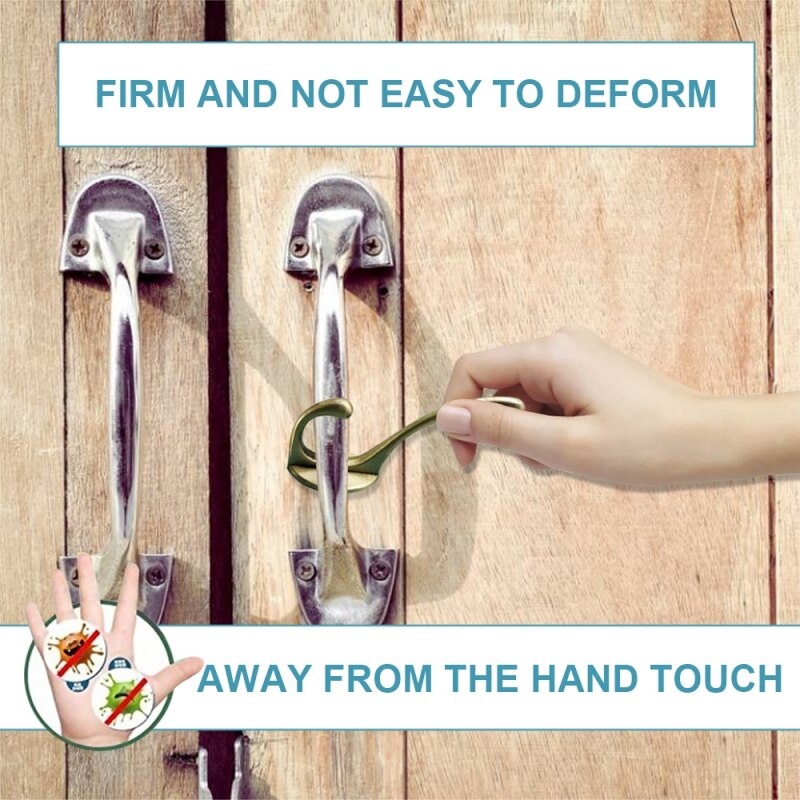 Handheld Non-Contact Door Opener Closer No-Touch Press Elevator Hand Stick Door Opener Tool Keychain No Touch