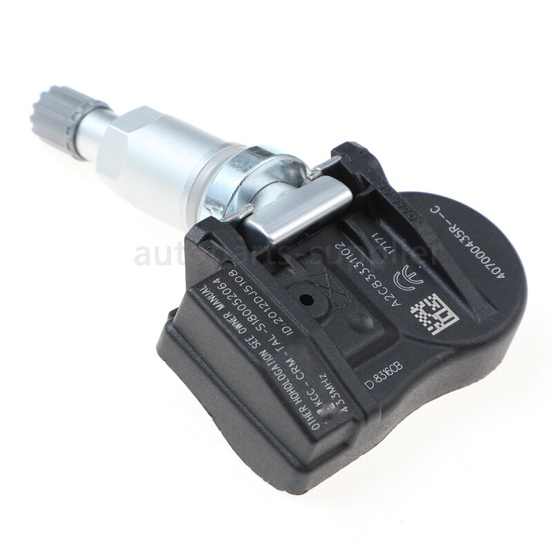 Sensor de pressão dos pneus tpms embutido, 4 unidades, para renault megane laguna fluence latitude scenic zoé 433mhz s180052064z