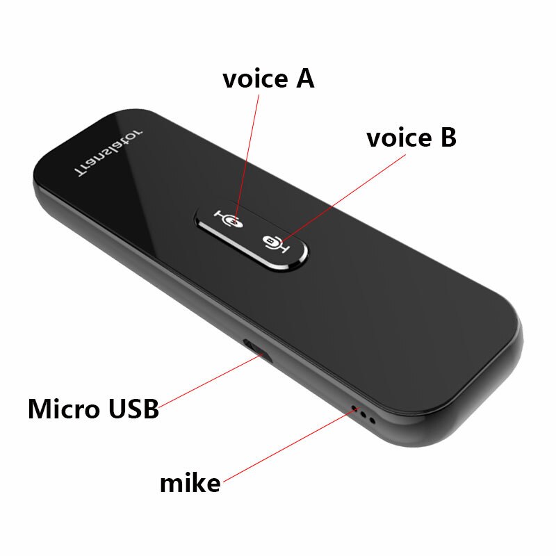 Traductor de voz inteligente G6X, traducción precisa de varios idiomas y respuesta rápida, cristal templado
