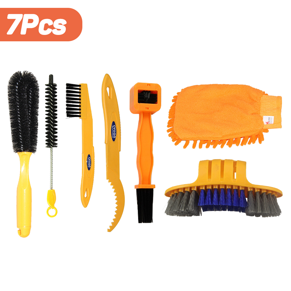 Portable Bike Chain Cleaner Bicycle Cleaning Kit MTB Chain Gear Washer Machine Scrubber Brush Universal Cycling Maintenance Tool