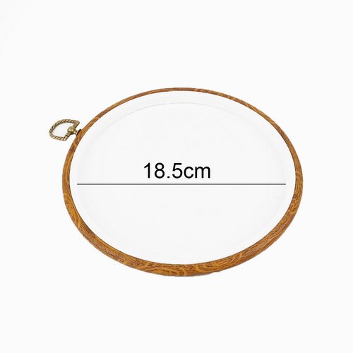 Cadre en bois de bambou pour broderie, cercle rond, boucle pour Machine à point de croix, aiguille à main, bricolage, outils de couture: Style 7
