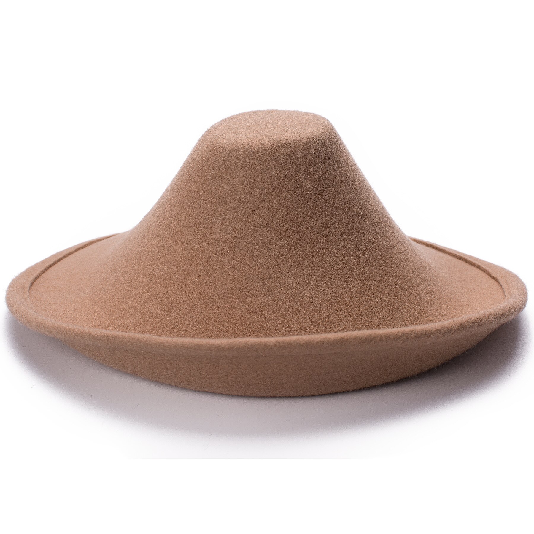Sombreros de fieltro de lana para mujer, sombrero para la cabeza con Base de cono para el cuerpo, , boda, suministro A264, 100%