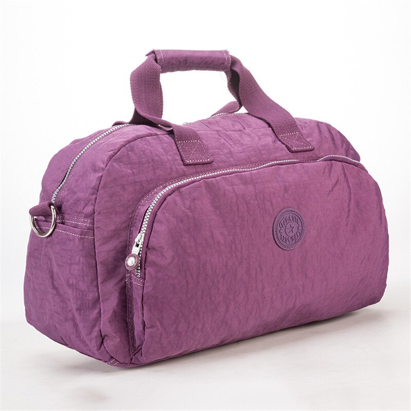 Lässige tragetaschen, nylon-schultertaschen, wochenendtaschen, umhängetaschen für herren, damengepäck, handgepäck, reisetaschen: Lila
