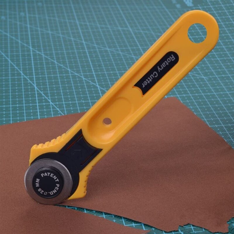45mm 28mm Handle Rotary Cutter Leather Cutting Tool Fabric Cutter Circular Blade DIY Patchwork Sewing Quilting Fit Olfa Cut