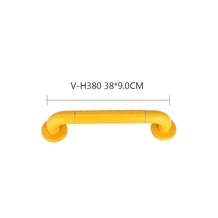 SVAVO barre d'appui d'assistance de sécurité I forme ménage Balance murale lumineuse douche toilette aide barre d'appui pour salle de bain: 380mm--Yellow