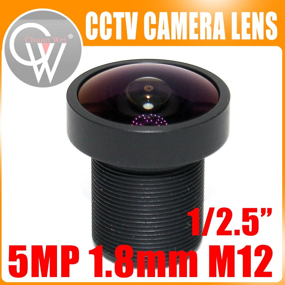 5 stks/partij 5MP 1.8mm lens 1/2. 5 "HD Groothoek IR Gevoelige FPV Camera lens voor CCTV HD Camera ip camera