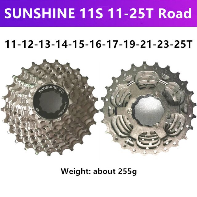solskinn-sz mtb / landeveissykkel svinghjul 11/22/33 hastighet 11-25t/28t/32t/36t/40t/42t/46t/50t/52t kassett svinghjul og kmc  x11: Mtb 11-25t
