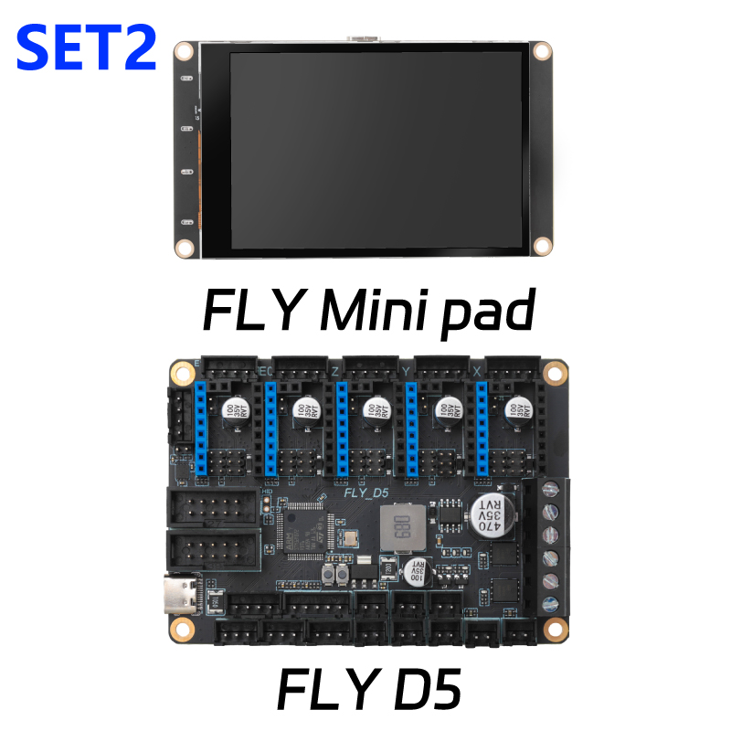 Mellow Fly Mini Pad pantalla táctil resistiva/capacitiva Klipper pantalla de 3,5 pulgadas Chip H3 para impresora 3D DIY VzBoT Voron Ender 3: 1,6 mm / Blanco
