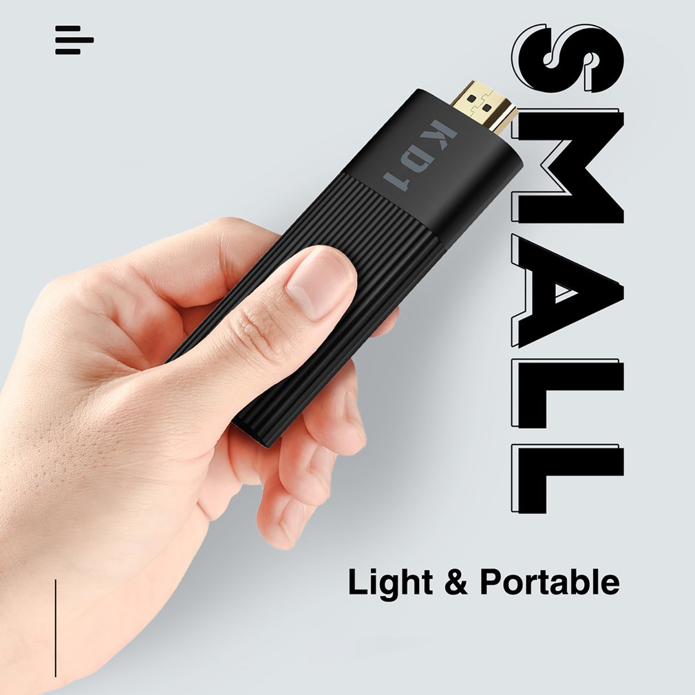 KD1 Smart TV Stick S905Y2 TV Box 2GB 16GB 1080P Android 4K 2.4G&5G Wifi BT TV Dongle Multimedia Player