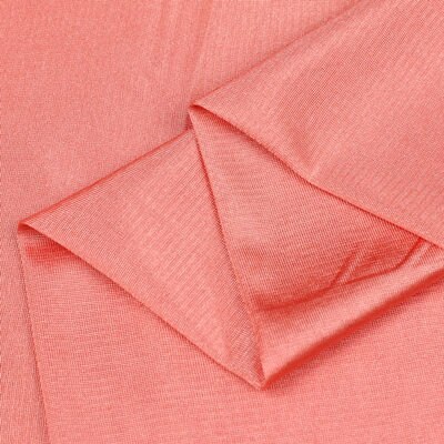 High-elastic and light-elastic knit Ribery fabric lining lining chiffon skirt fabric elastic force. soft. Drape. Silk luster.: 11 watermelon red
