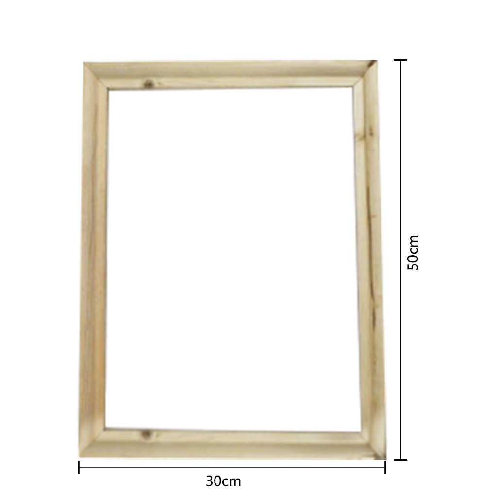 Zauberstab dekoration Holzrahmen für Leinwand Ölgemälde Natur DIY Rahmen Bild inneren Bilderrahmen Schreibtisch-Ornament für Raum dekor: Licht Grün