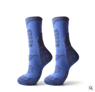 Outdoor Breathable Sports Socks Waterproof Socks Football Cycling Sport Running Hiking Socks: Blue