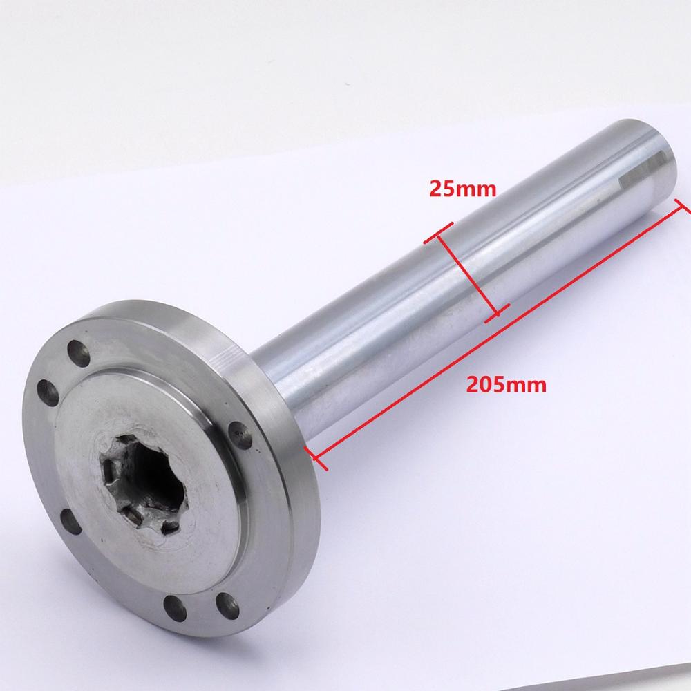 Spindel As Diameter 25Mm Lengte 205Mm Chuck Flens Back Plaat Base Adapter Fit K11/K12/K72-80 80Mm