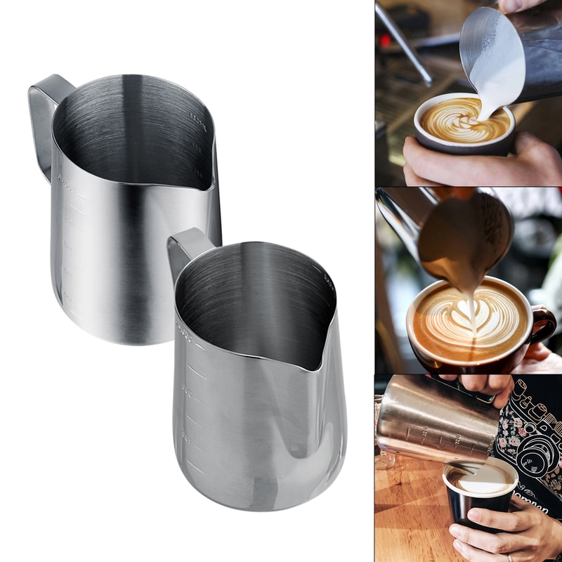 XEJONR 350 ml/600 ml Rvs Espresso Koffie Melk Cup Mokken Caneca Thermo Opschuimen Werper voor Barista Latte koffie Ambachten