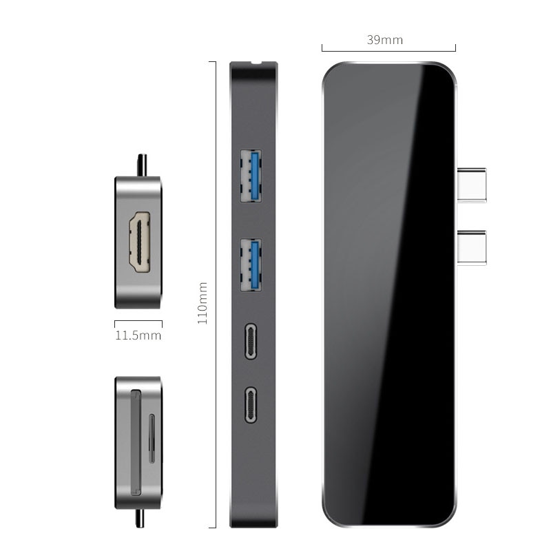 Type-c HUB hub USB+ card reader macbook pro laptop docking station