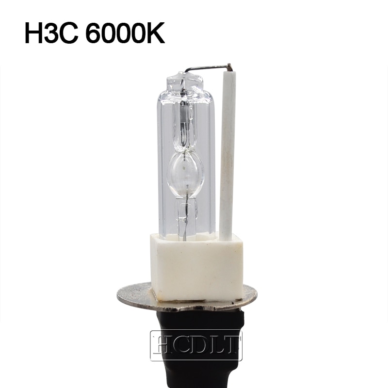 HCDLT 12V Car Light 35W 55W H3C HID Xenon Lamp 3000K Yellow H3 6000K 4300K 8000K H3C Ceramic Base Auto Headlamp Replacement Bulb