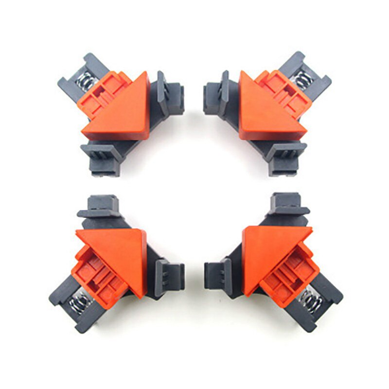 4Pcs Woodworking Corner Clip 90 Degree Photo Frame Right Angle Clamp Fixing Clips Picture Frame Corner Clamp Furniture Repaire: Default Title