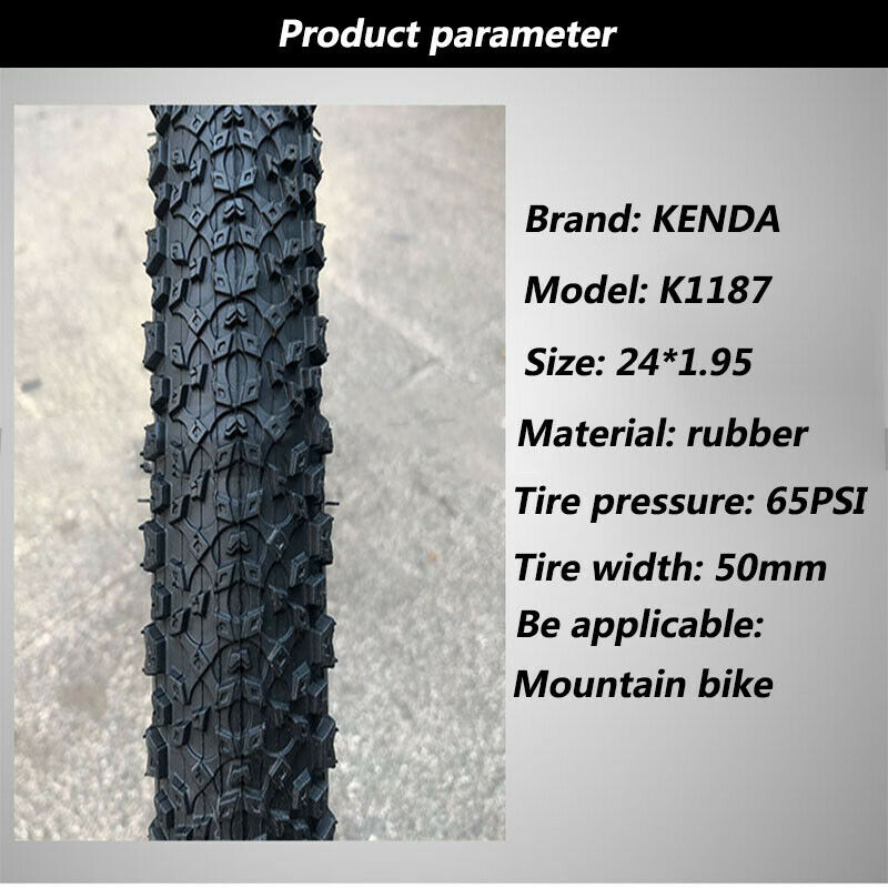 2PC KENDA Mountain Bicycle Tire 29*1.95 Tyre K1187 for 29er wheelset 65PSI Wearable Non-slip Not Folded Tires Cycling parts