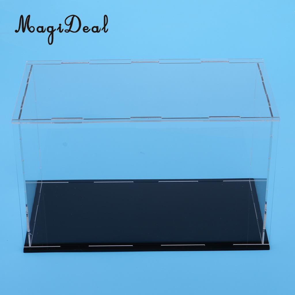 MagiDeal transparent Acryl Vitrine Tablett Staubdicht Lagerung Zeigen Kasten 23x11x11cm