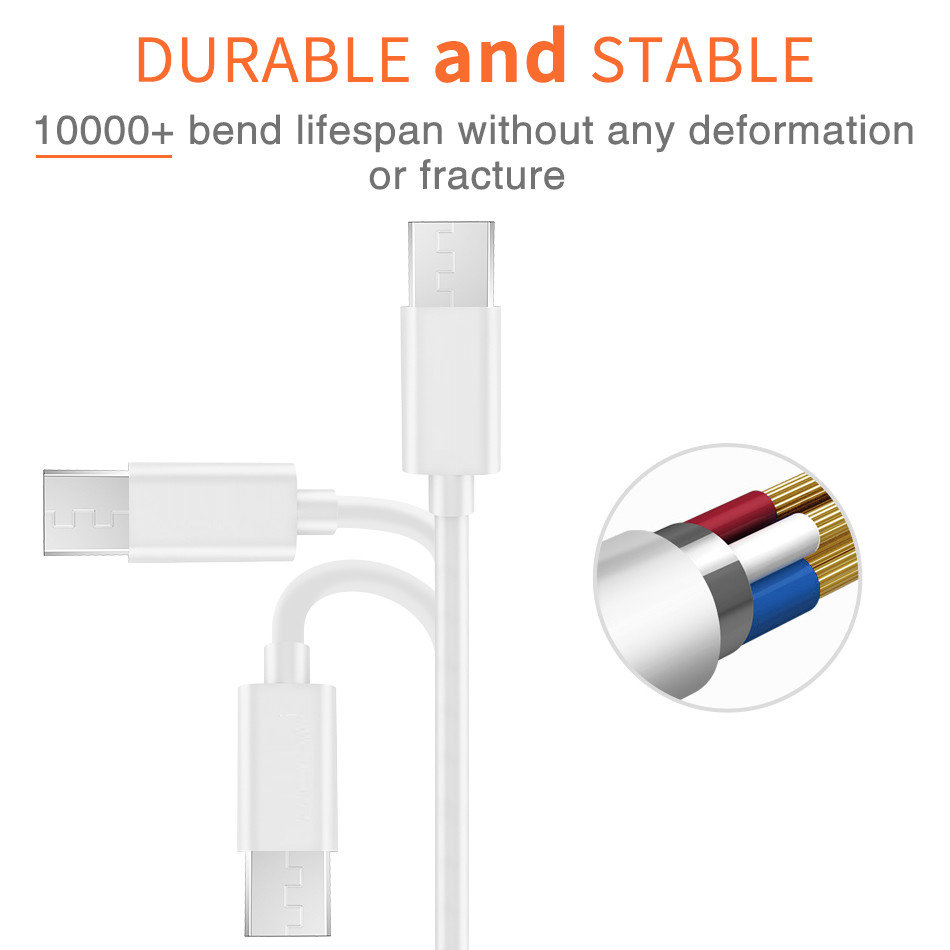 Câble de chargeur Micro USB de 2M et 3m, pour téléphone portable, compatible avec Samsung Galaxy A3 A5 A6 J3 J5 J7