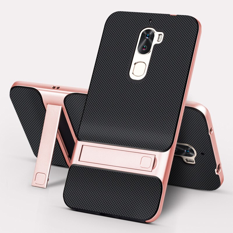 3D Kickstand Mobiele Telefoon Case Letv Leeco Cool 1 Dual Coolpad Cool1 Case Cover 5.5 &quot;Hybrid Tpu + Pc beschermende Leree Le 3 Le3 Tas: Royce Rose Gold