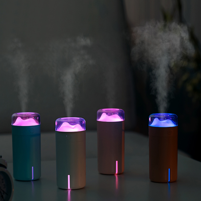 Ambientador para el coche, Humidificador Dashan, USB, Mini difusor ultrasónico de aceites esenciales, vaporizador purificador de aire para la oficina con luz LED nocturna