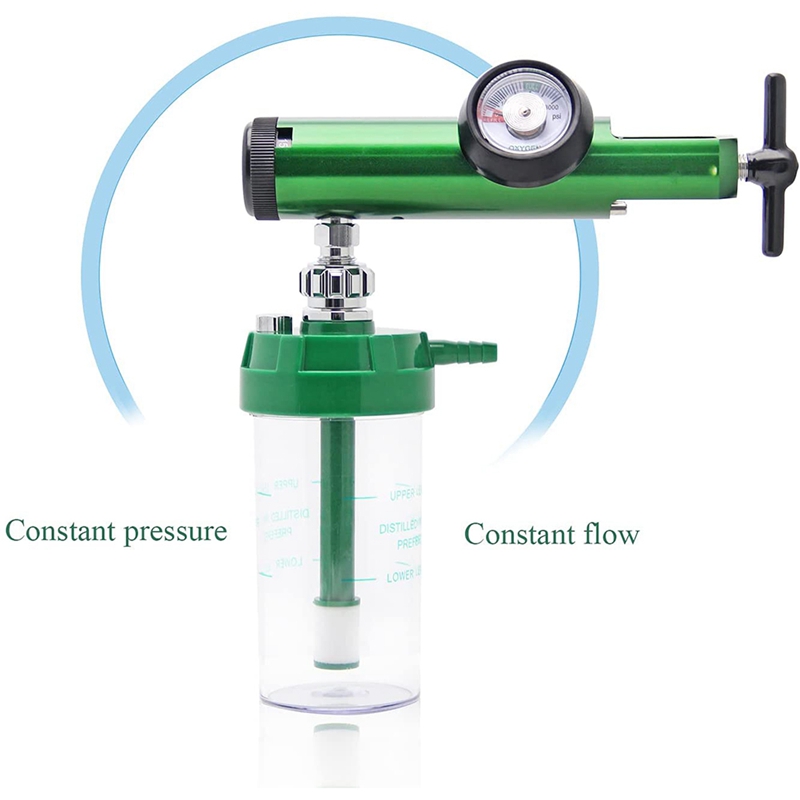 ! Oxygen Flow Meter Oxygen Regulator 0-15 L/Min Pressure Reducing Regulator Valve Meter With 870 Inlet Thread