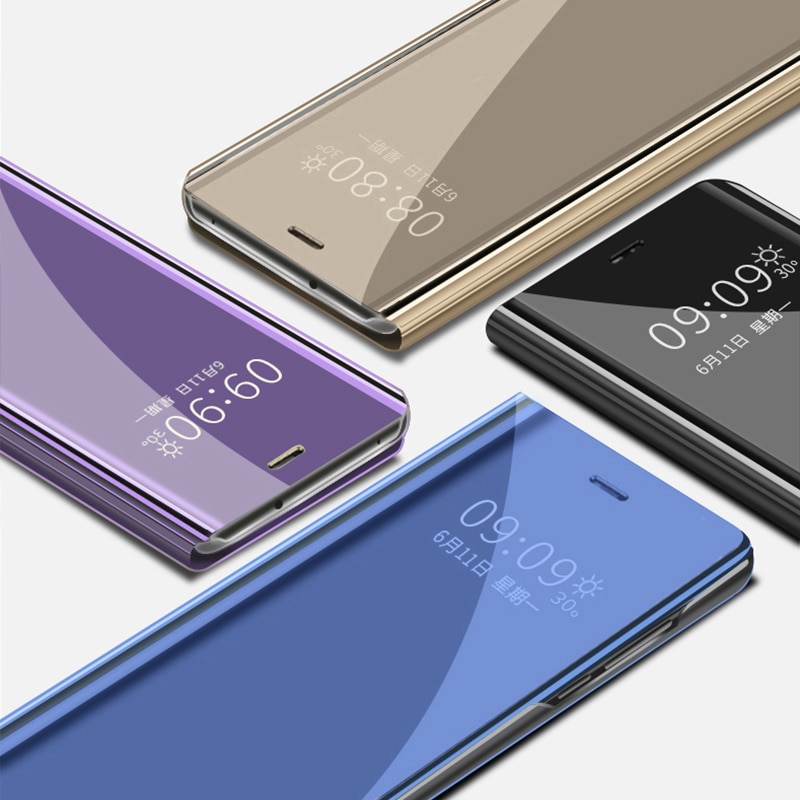 Inteligentne etui z klapką do Samsung Galaxy Note 10 Plus uwaga 10 lite lustro skóra protector pokrywa dla Samsung Not10 Plus lite nie 10
