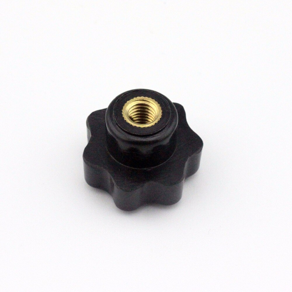 6 stücke M8 Innengewinde 32mm OD Sternförmige Kopf griff Muttern Knopf Spann Muttern Knopf mit durch-loch