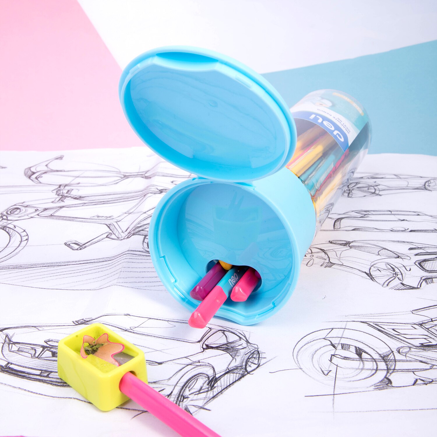 Deli Graphite Pencils for School 1 Barrel(30PCS) HB/2B Cute Pencil Drawing Pencil Set Pencils for Kids