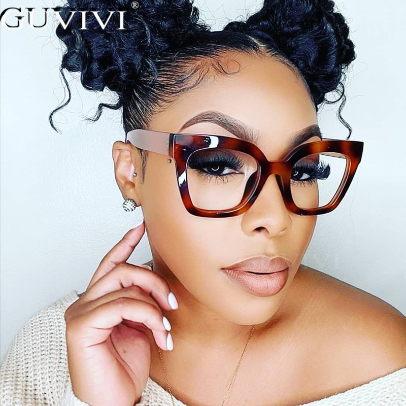 Lunettes Vintage oeil de chat carrées Anti-bleu, monture optique d'ordinateur, classiques pour femmes et hommes, monture avec lentilles UV400