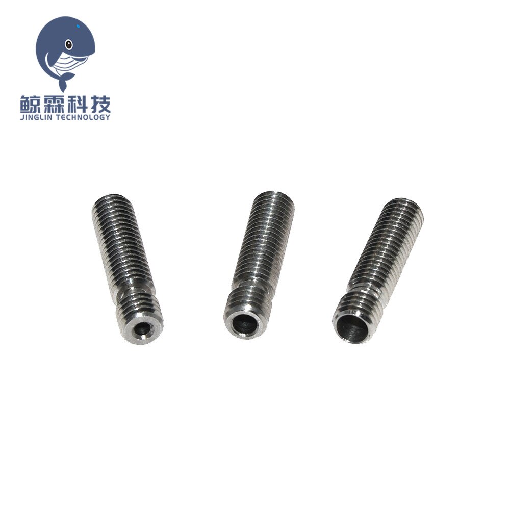 5Pcs Extruder 3D V5 HeatBreak Hotend Keel Voor 1.75/3.0mm Filament Alle-Metalen/Met PTFE rvs Voeden Buis Printer