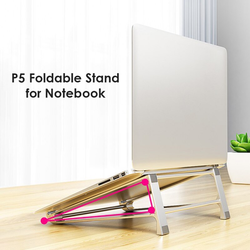 New aluminum laptop stand, portable notebook support holder for macbook pro computer, riser stand, cooling bracket