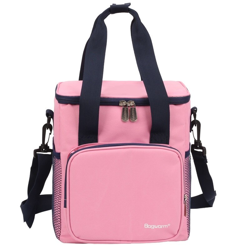 Sac isotherme de pique-nique Portable, en aluminium, épais, étanche, isolé, thermo-alimentaire: Rose