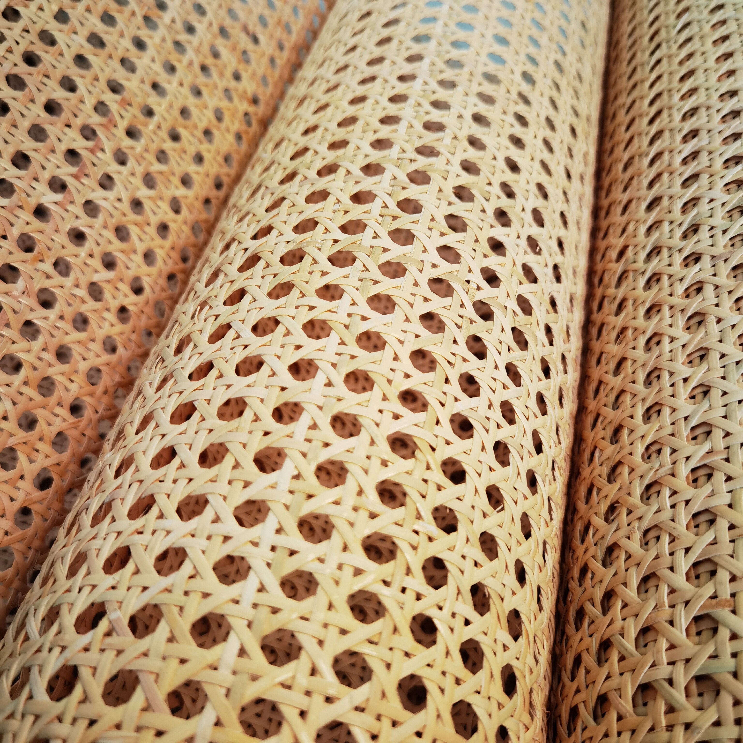 30Cm/40Cm/45Cm/50Cm/55Cm X 1 Meter Natuurlijke Rieten Webbing Sheet Echte Rotan Webbing Roll Stoel Achtergrond Meubelmateriaal