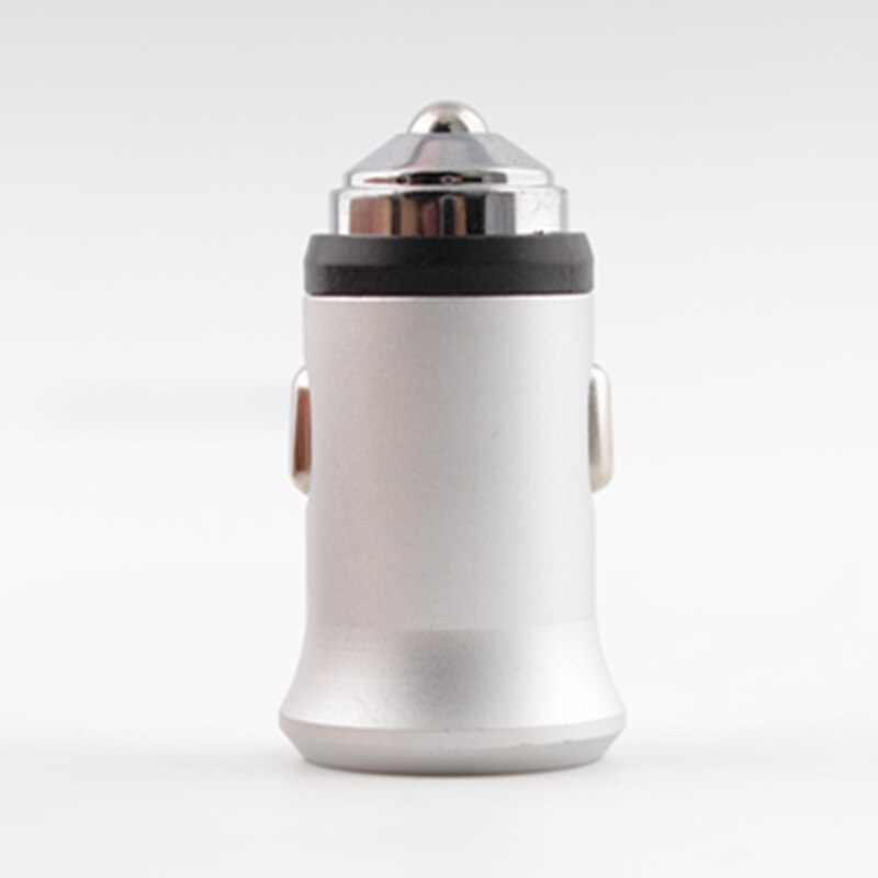 Universal Dual USB Car Charger 5V2.A Mini Charger Fast Charging Without LED for Mobile Phone Smartphone Xiaomi Samsung iPhone X: White