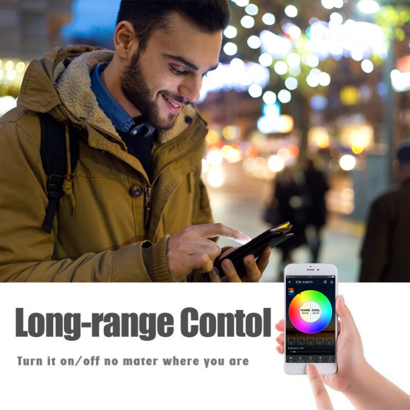 1/4/5/10PC 7W Smart WiFi Light Bulb RGB Magic Light Bulb Lamp Wake-Up Lights Compatible with Alexa and Google Assistant