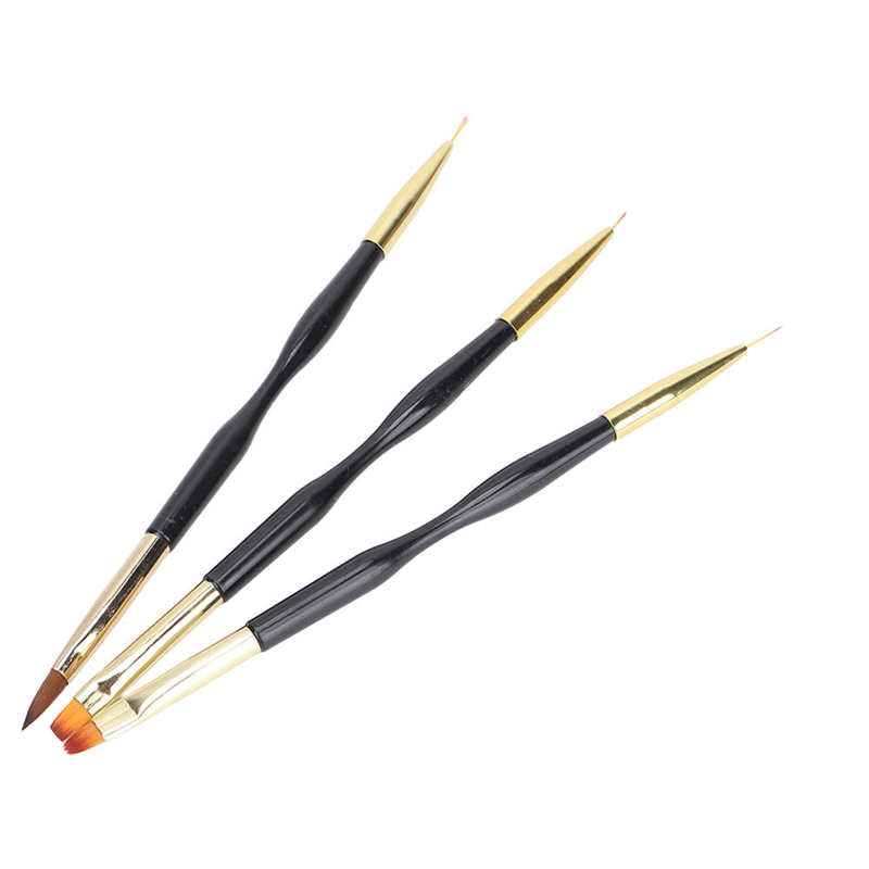 Zestaw pędzli do stylizacji paznokci ergonomiczny uchwyt ABS malowanie paznokci pędzelek do kresek dla Salon paznokci do paznokci artysty dla domu