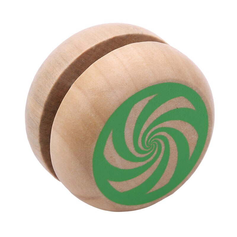 Yoyo Classic Baby Speelgoed Professionele Magic Yoyo Spin Houten Yoyo Lager Met Spinning String: green