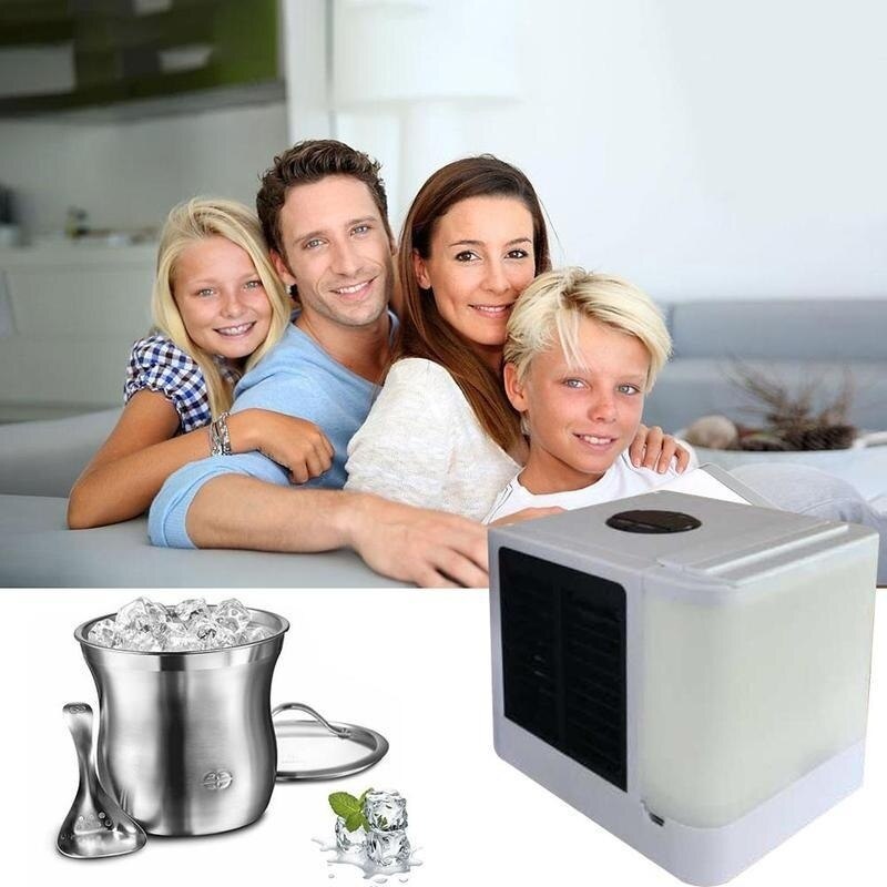 Personal Space Air humidifier room cooling ,Air Conditioners Mini Air Coolers Arctic with Waterbox, Portable LED Table Fans