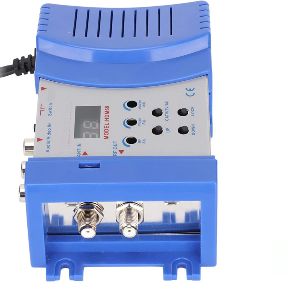 SDR HDM69 Digital RF HDMI-compatible Modulator AV to RF Converter VHF UHF PAL Standard Portable Modulator for EU 100-240V