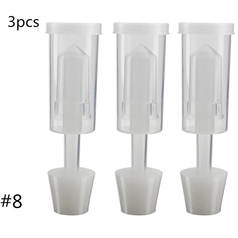 camera d'equilibrio in plastica impostato camera d'equilibrio per birra fatta in casa con occhielli in silicone Cilindro per birra Fermentor aria serratura Scarico unidirezionale sigillato ad acqua: Rosso