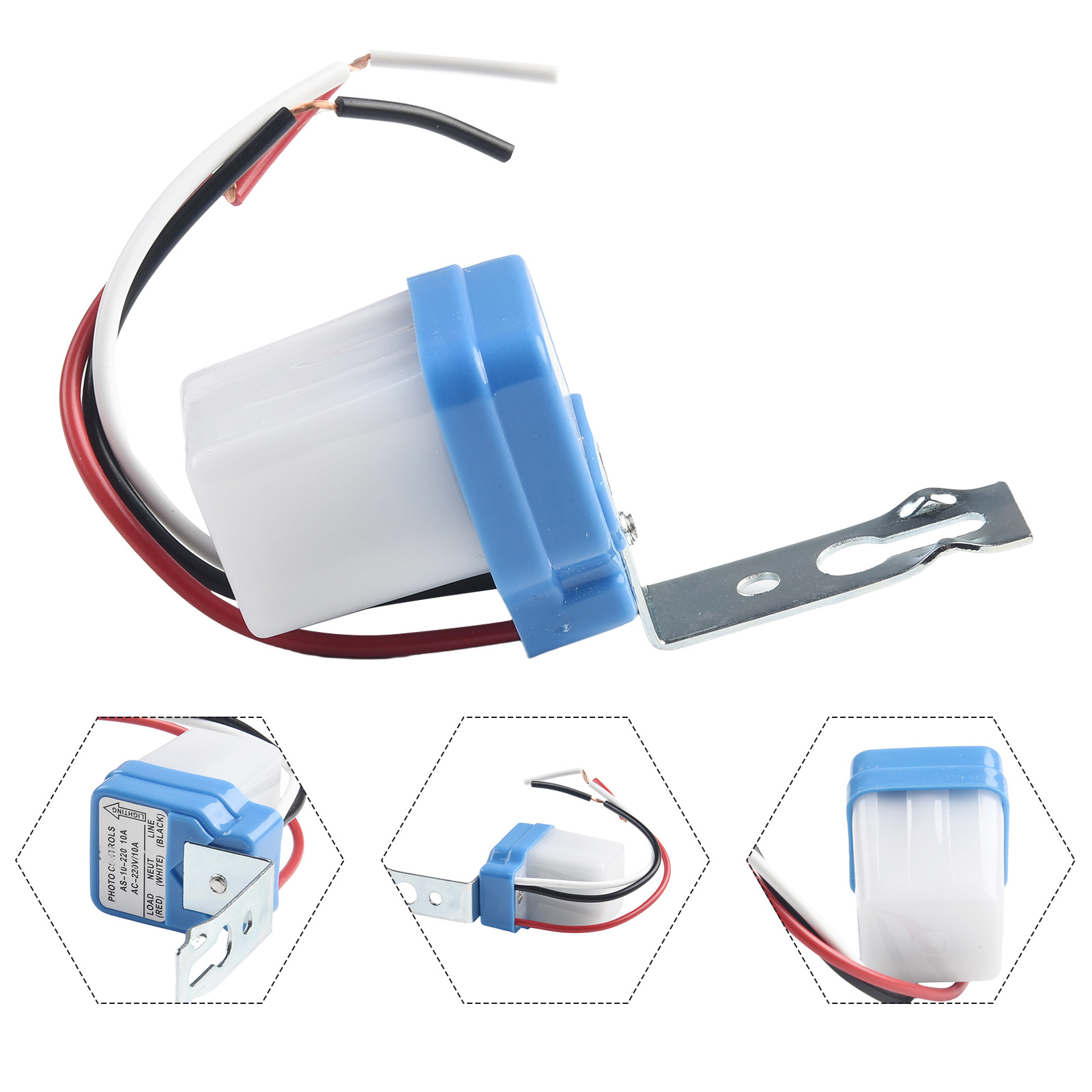 Interruptor crepuscular 220V Sensor crepuscular interruptor de Sensor de luz automático encendido apagado fotocélula lámpara de calle controlador de interruptor de luz