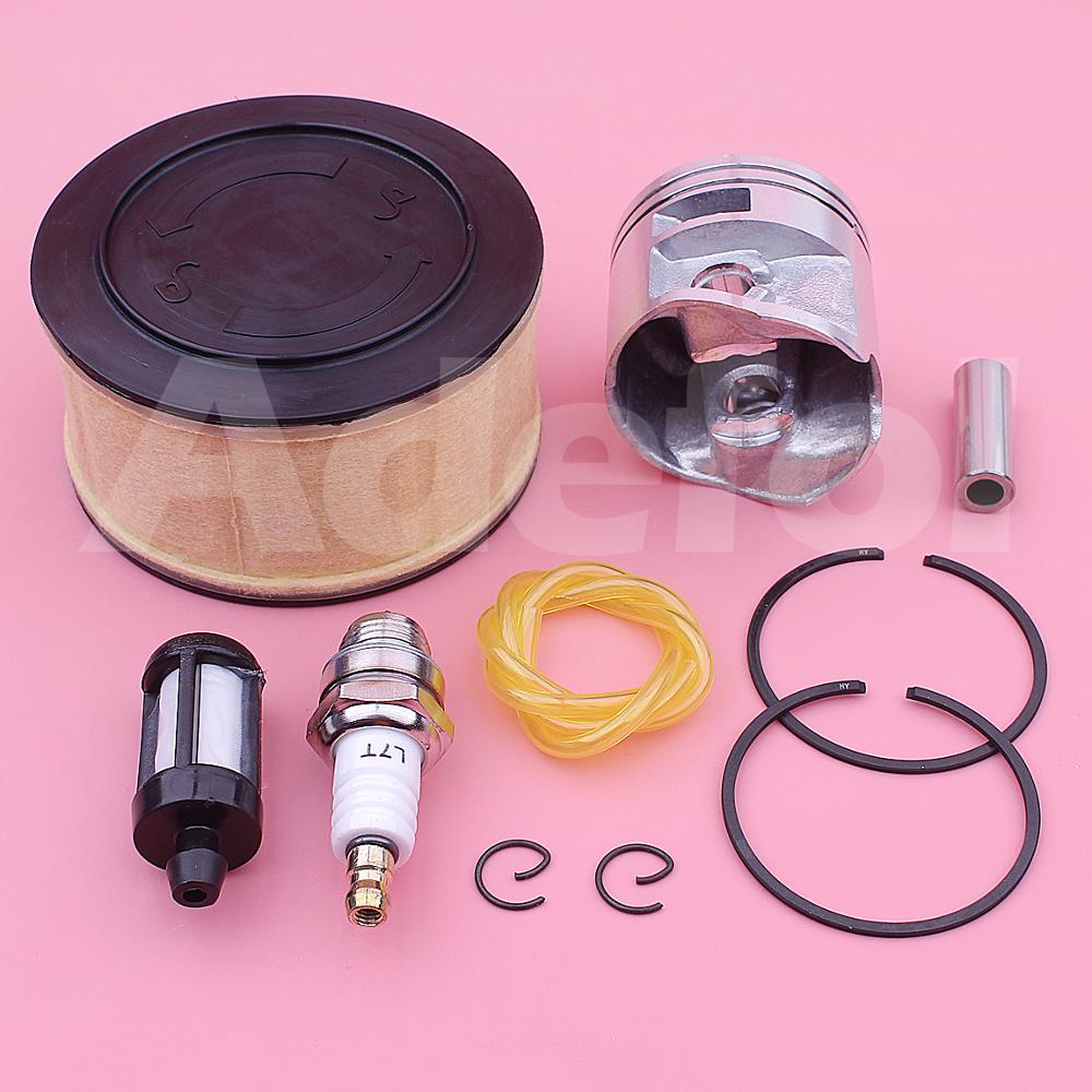 44mm Kolben Luft Kraftstoff Filter Linie Bausatz Für Stihl Frau251 Frau 251 Kettensäge 1143 030 2007, 1141 120 1600 w Stift Ringe Sicherungsring Zündkerze
